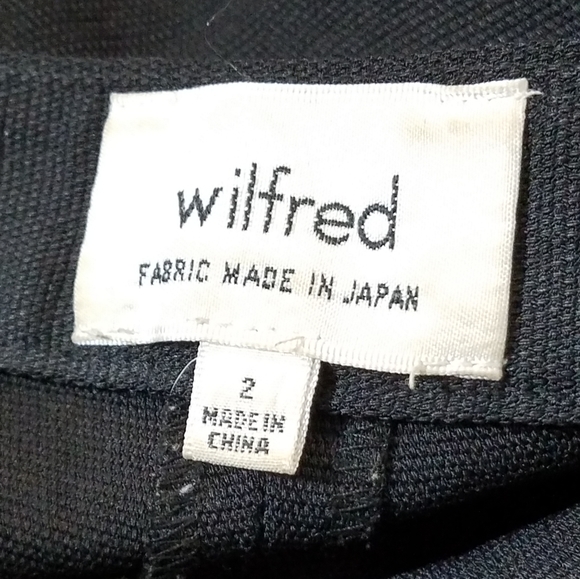 Aritzia Wilfred Lalement Black Wide Leg Pants 2 - Picture 7 of 8